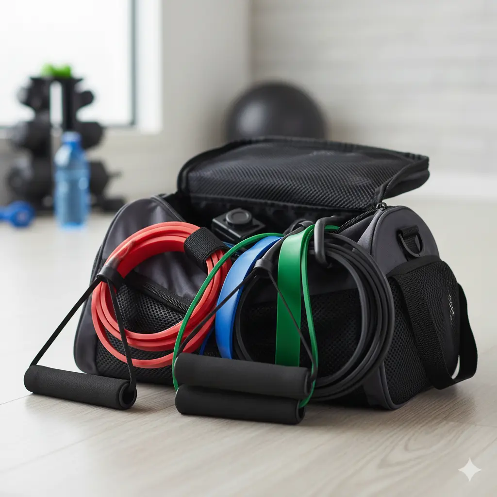 image d'un sac contenant des élastiques de musculation