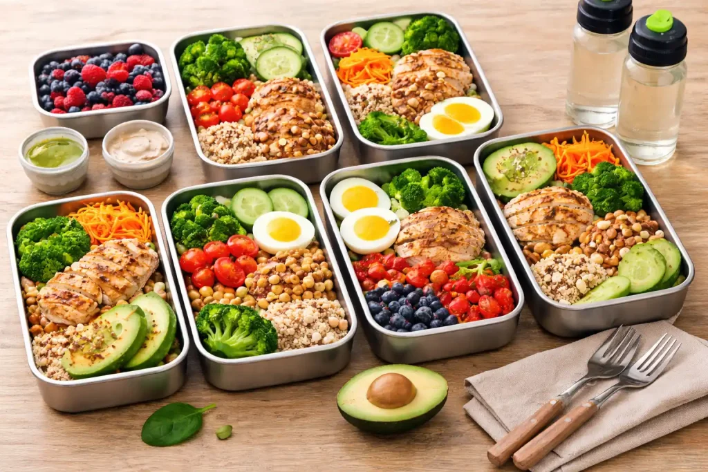 menu perte de poids exemple sur 7 jours