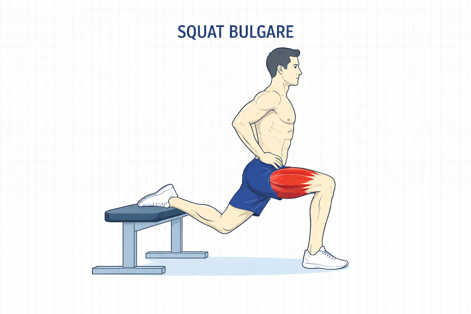 squat bulgare exercice cuisses et fessiers sans matériel maison