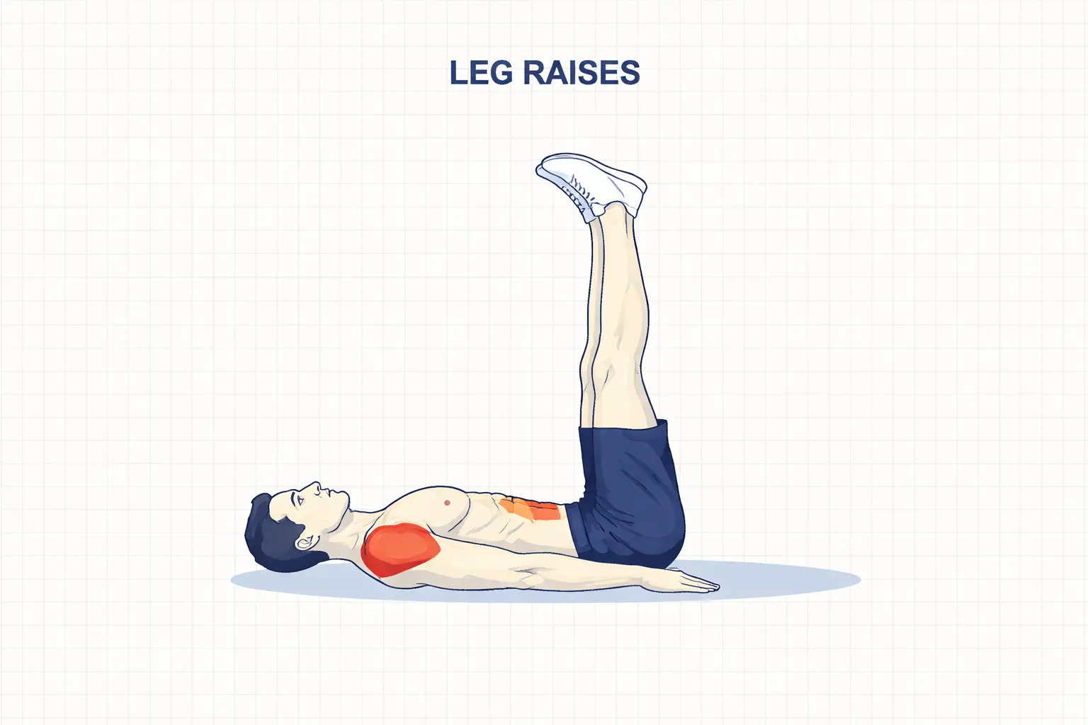 leg raises exercice abdominaux bas du ventre sans matériel