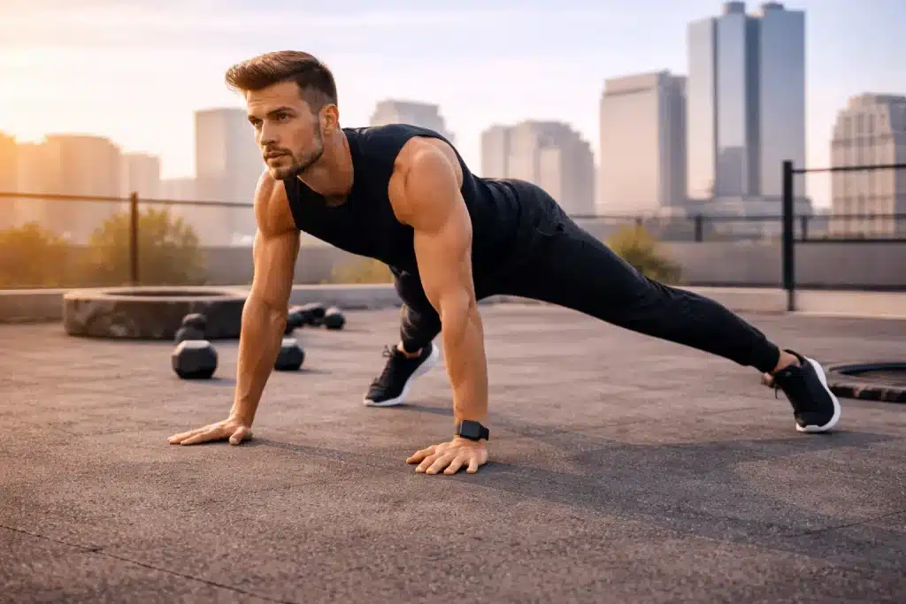 plank jacks exercice hiit gainage dynamique cardio