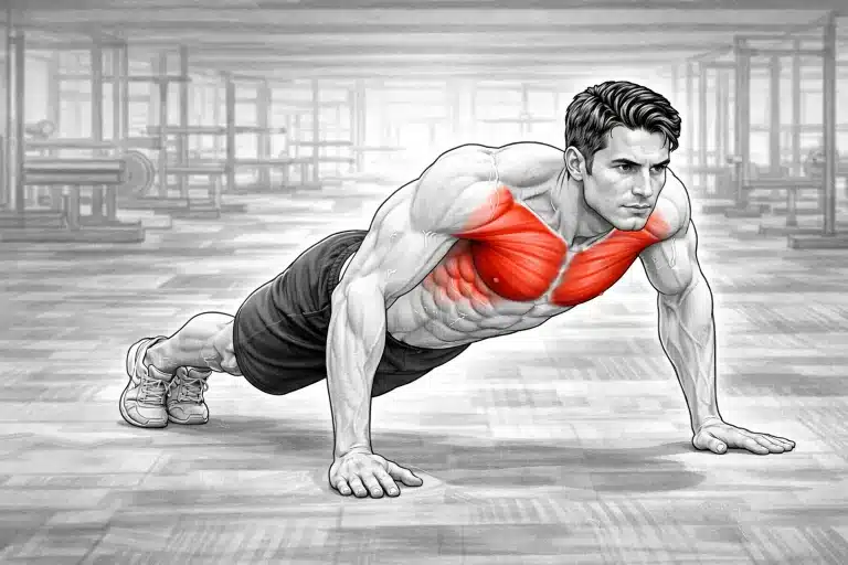 pompes classiques push-up exercice pecs débutant maison