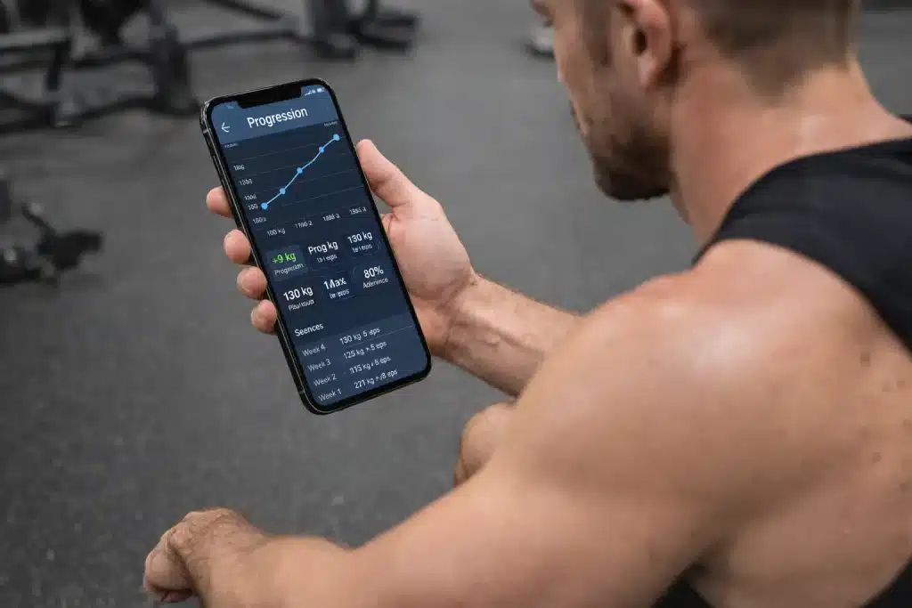 suivi volume entraînement musculation progression séries