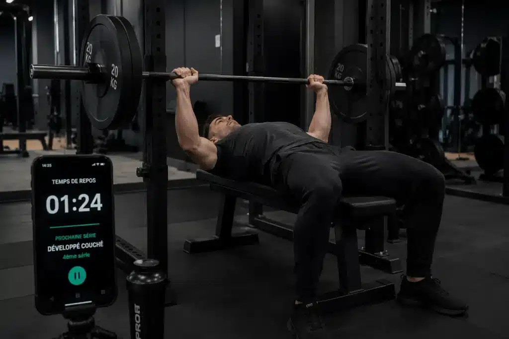Temps de repos recommandé après une série pour favoriser l'hypertrophie musculaire