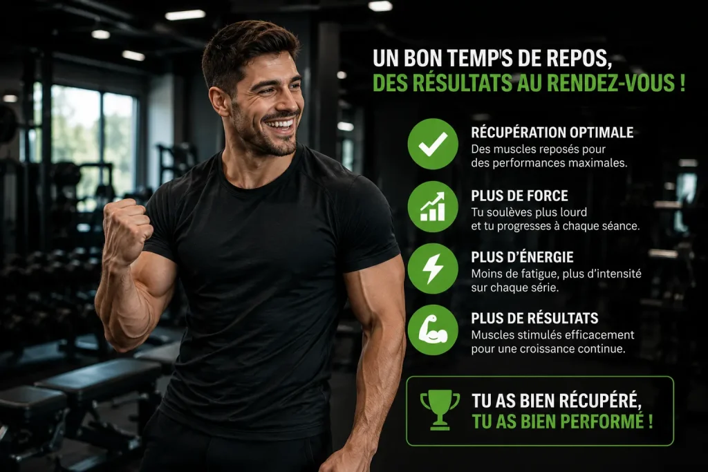 Temps de repos conseillé entre les séries d'exercices d'isolation pour l'hypertrophie