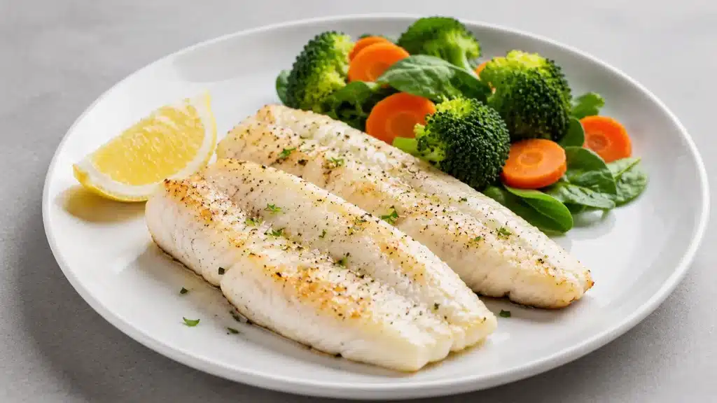Filets de poisson blanc, aliment maigre riche en protéines et faible en matières grasses