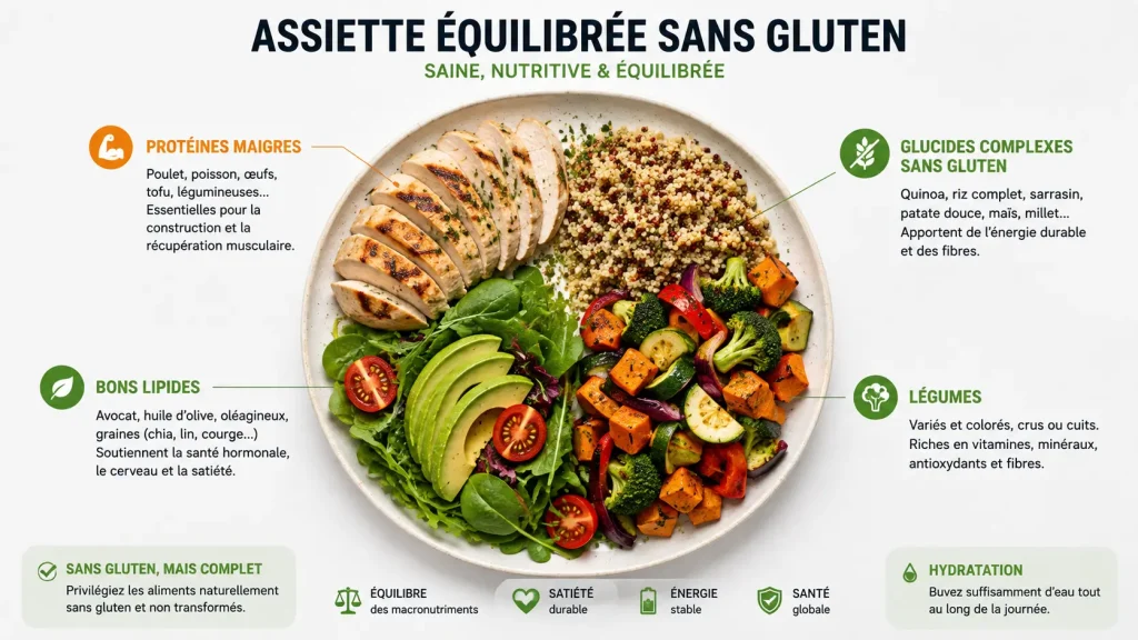 Assiette sans gluten pour avoir le physique de Matt Damon dans l'odyssée
